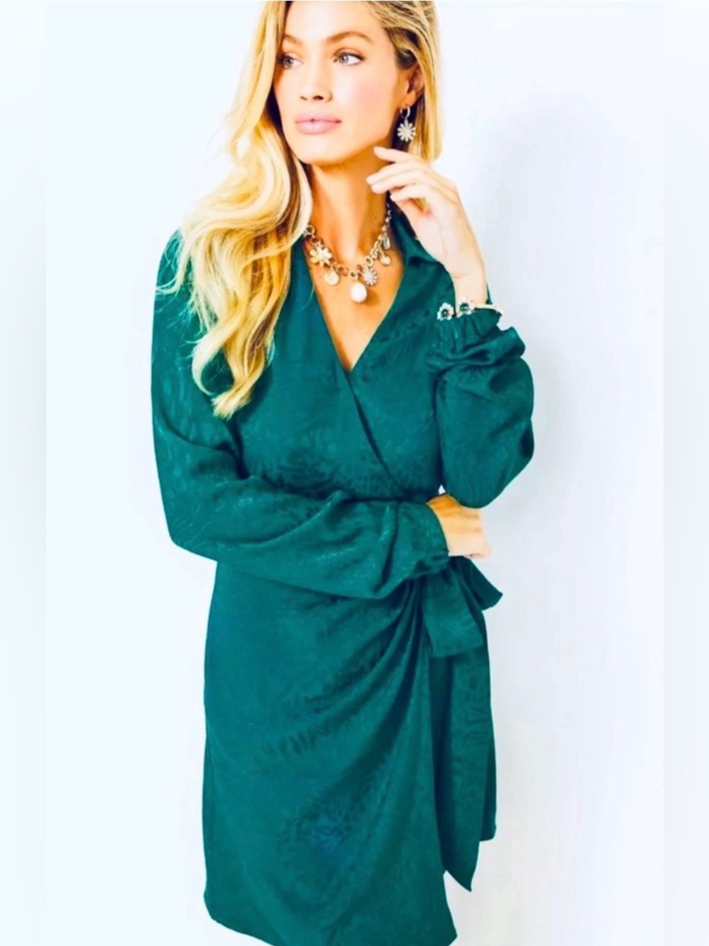 Lilly Pulitzer Nicolina Animal Jacquard in Green Size 2